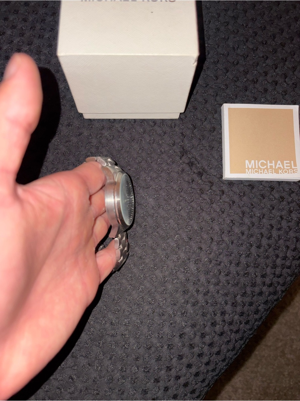 Michael Kors Silver Men’s Stainless Steel Chronograph Watch - Picture 4 of 5